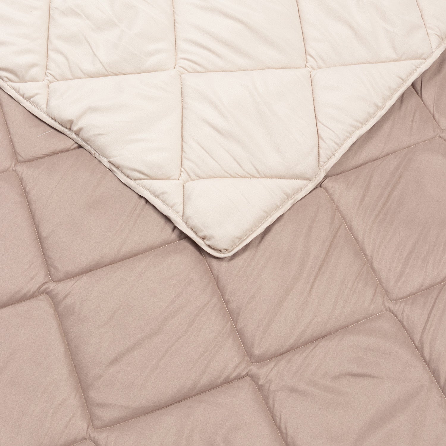 Edredón Eden Samanta Bicolor Arena/Avellana - Set Edredón + Funda de Almohada
