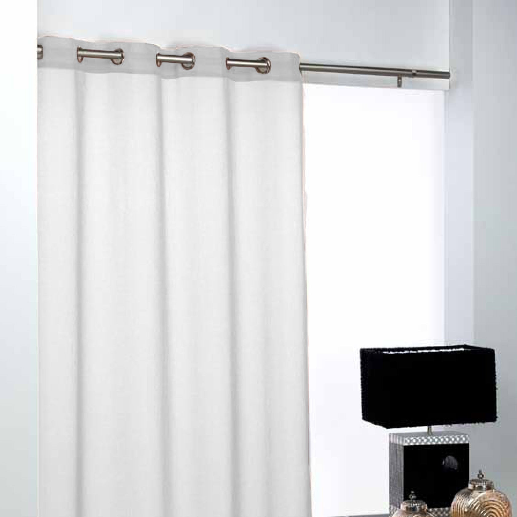 Cortina Eden 140X265 cm Basic Blanco 01
