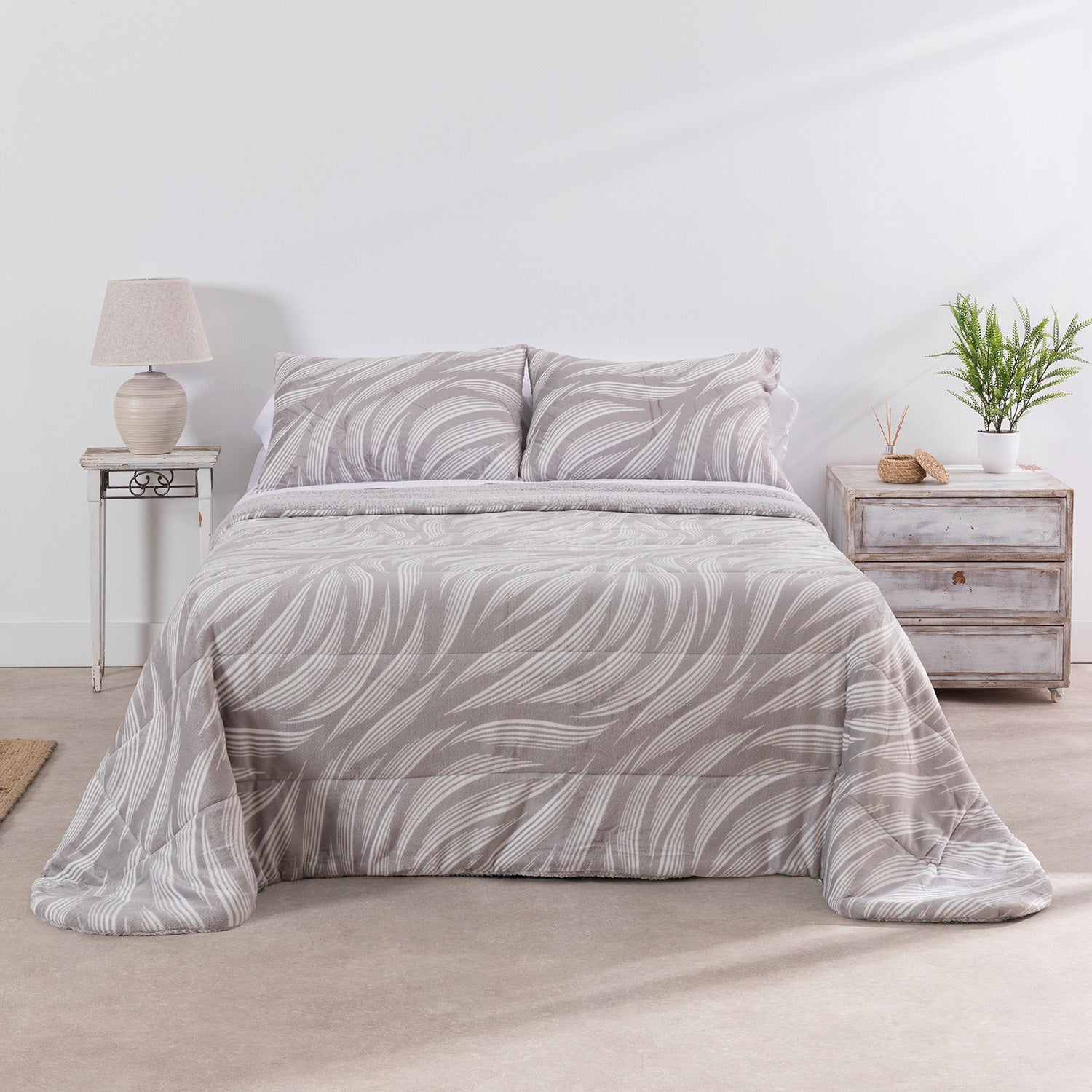 Edredón Karamelo Confort Sarpei Auriel - Set Edredón + Fundas de Almohada