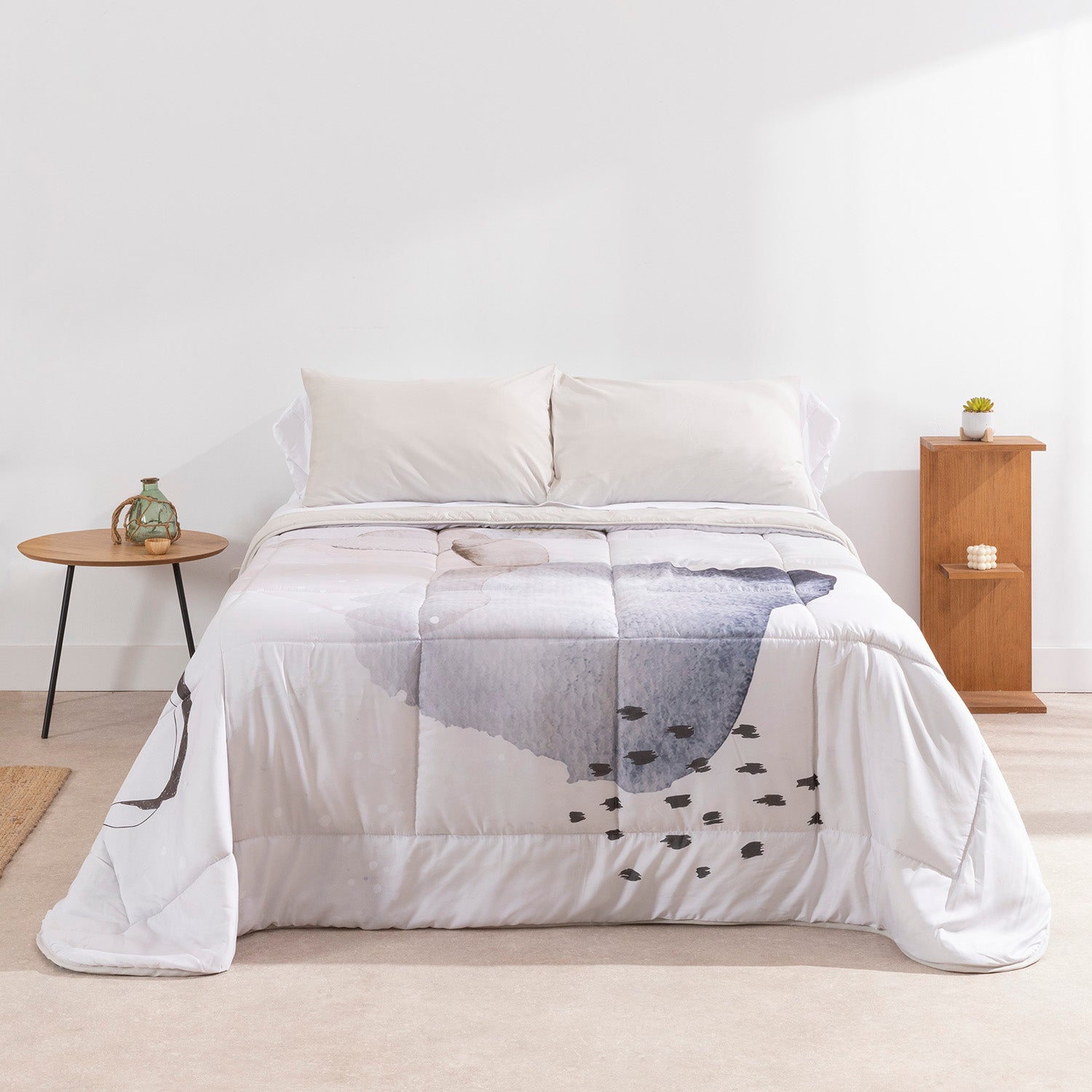 Edredón Karamelo Confort Digital Velia - Set Edredón + Fundas de Almohada