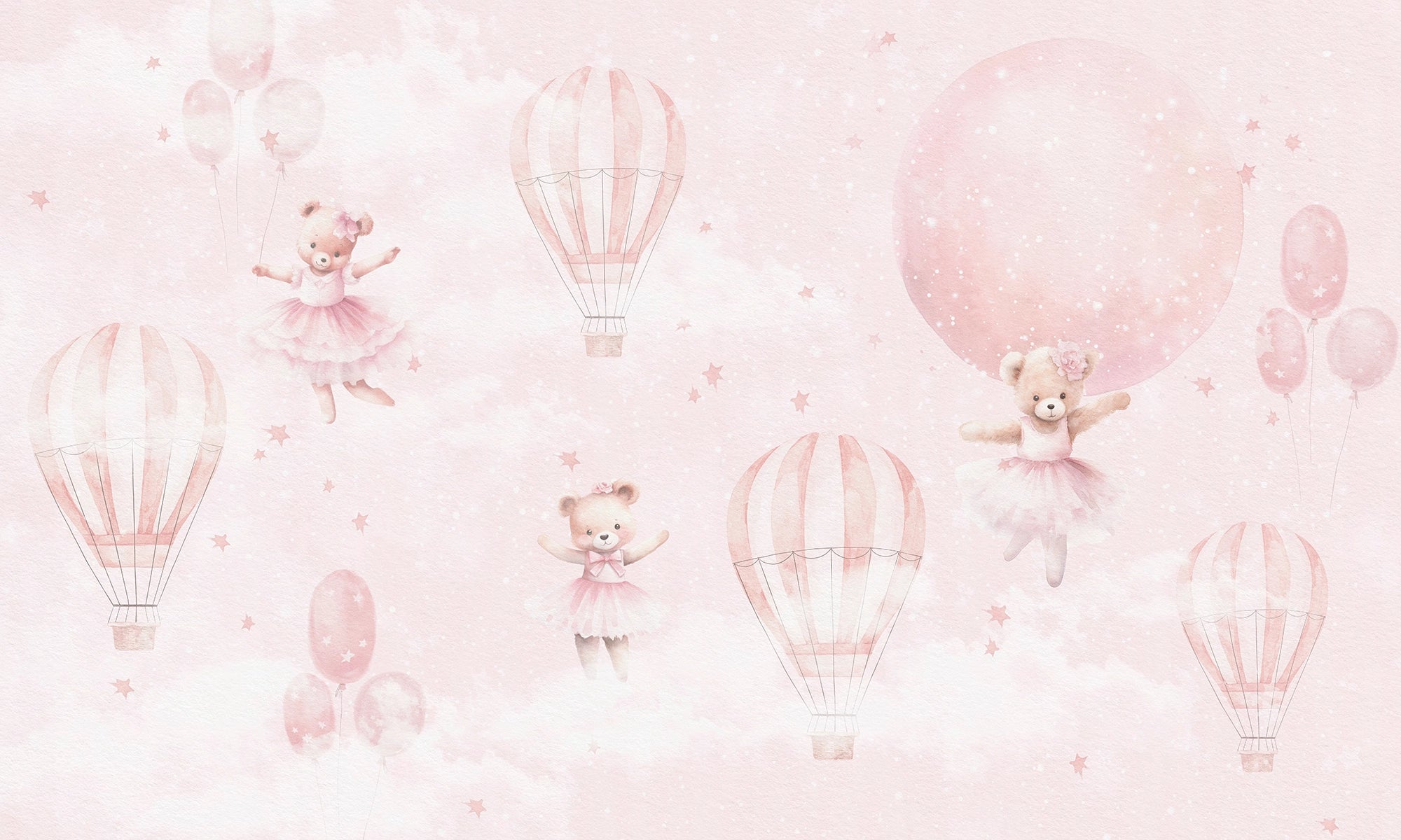 Papier Peint 3 Petites Oursonnes