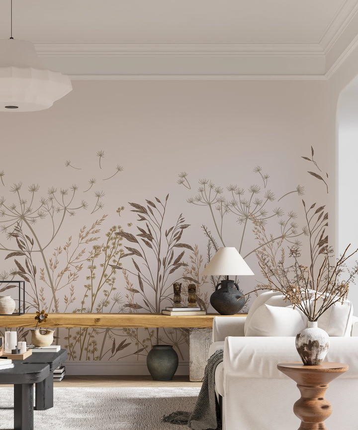 Papier peint panoramique Plantes Sauvages